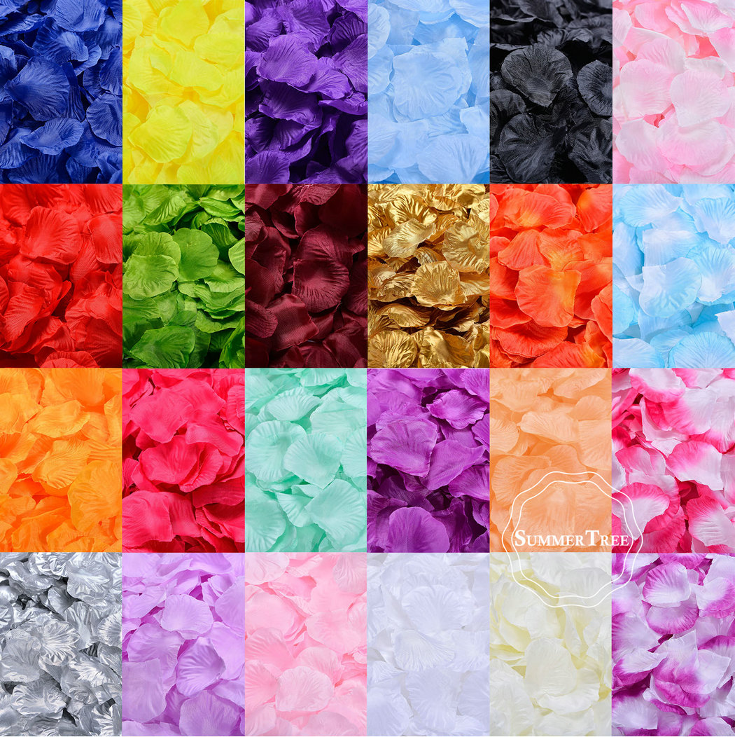 Supply Wedding Venue - 100 Stks/pak Zijden Rozenblaadjes Tafel Confetti
