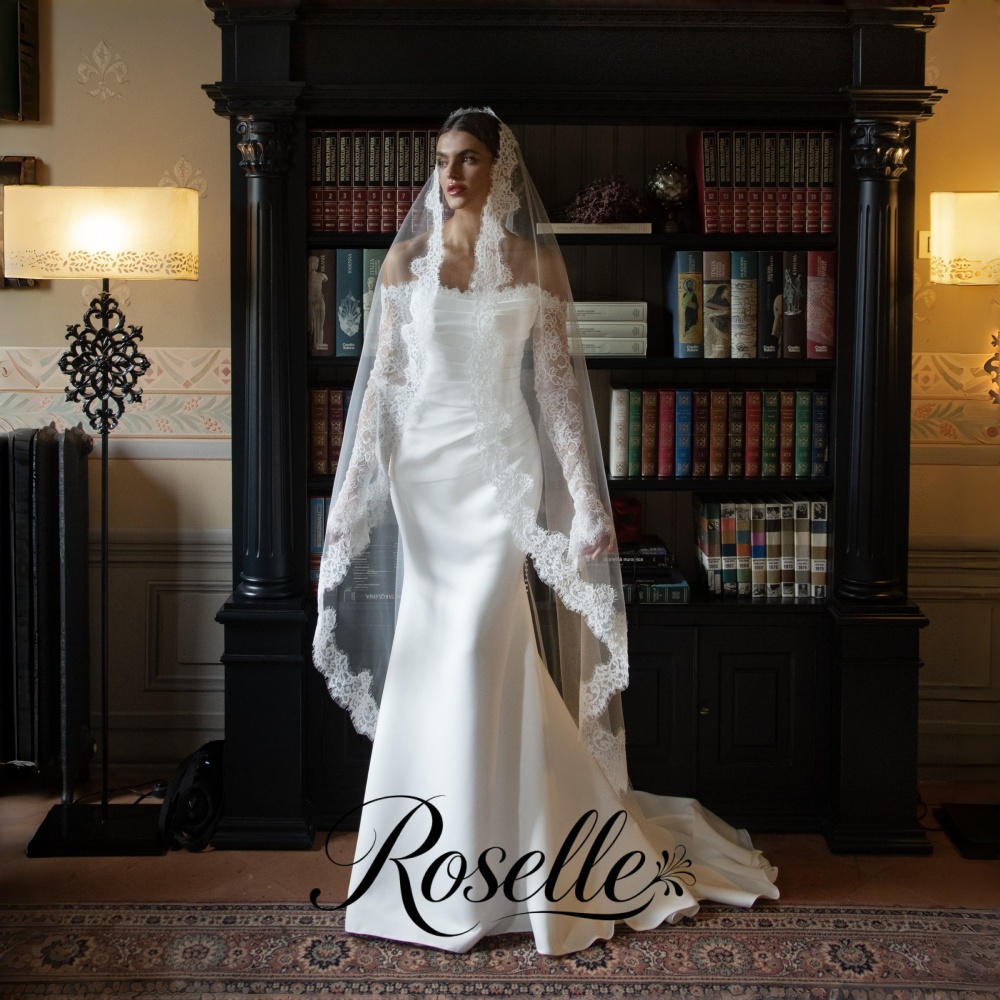 Wedding Qw - ROSELLE Lacd Zeemeermin Elegante trouwjurk Open