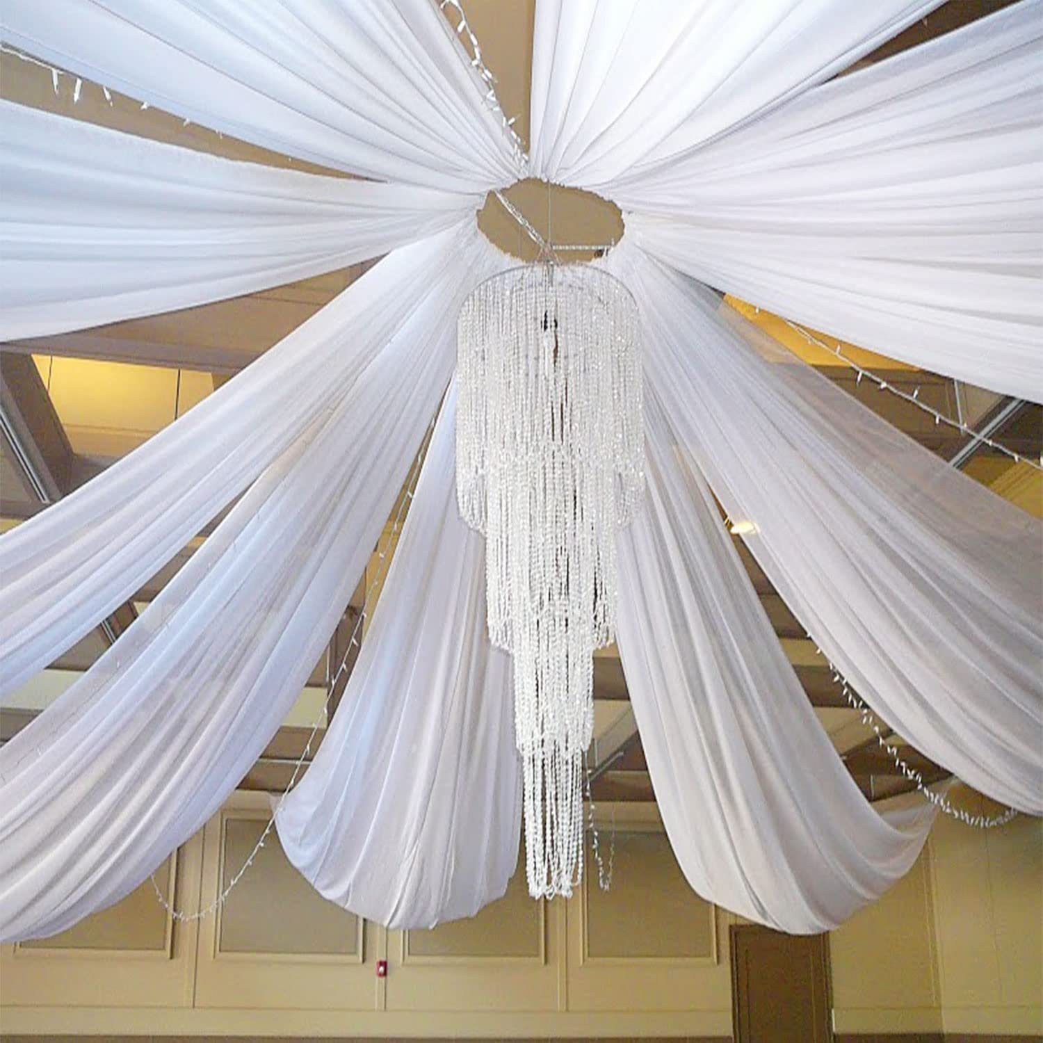 Wedding Backdrop Curtain - Bruiloft Boog Plafond Gedrapeerd Dak Decor