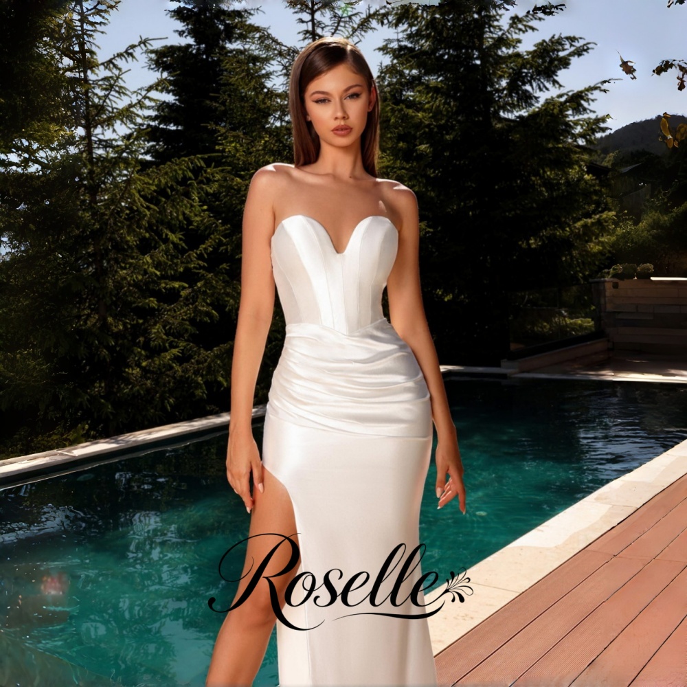 Wedding Qw - ROSELLE Elegante schede trouwjurk Sweetheart Hoge