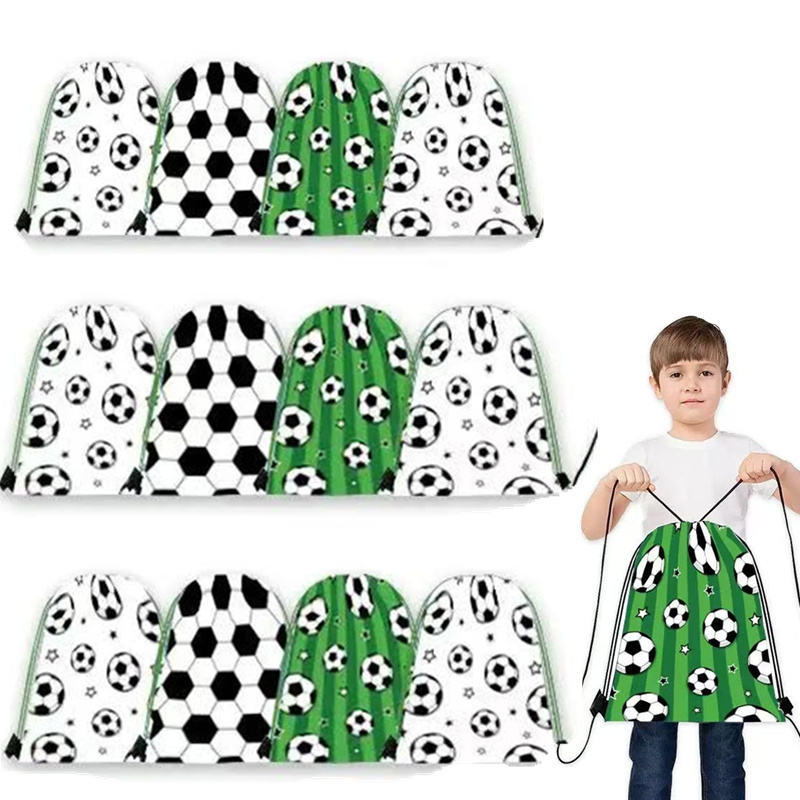 Wedding Event Supply - 6/24 Stuks Voetbal Feestartikelen Trekkoord Zakken
