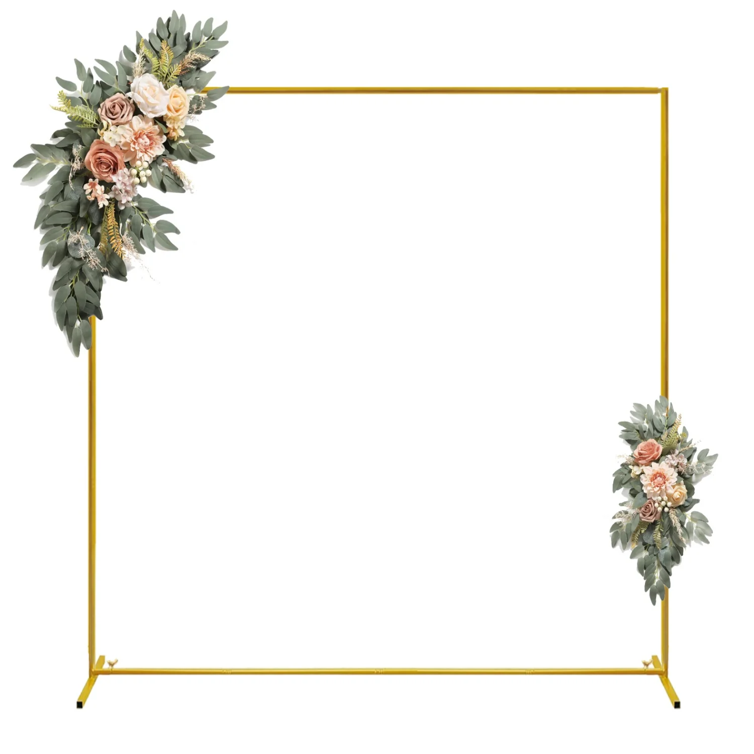 Wedding Balloon Arch - Gouden Bruiloft Bogen Vierkante Achtergrond Stand
