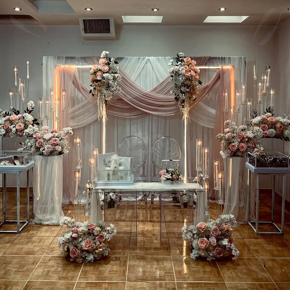Groothandel luxe op maat gemaa - Wedding Backdrop Curtain recensie en prijs