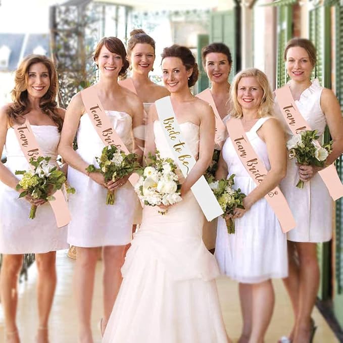 25 stuks/set roze gouden sash  - Bride Tribe Sash recensie en prijs