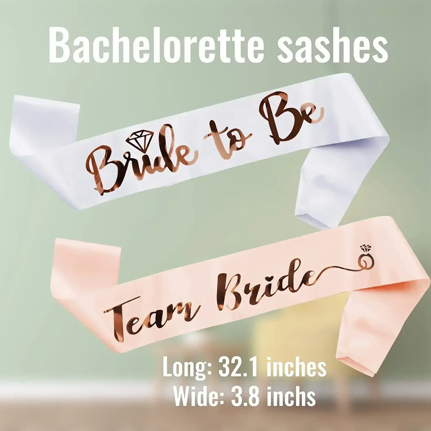 1Set Roségouden Teambruid Om S - Bride Tribe Sash recensie en prijs