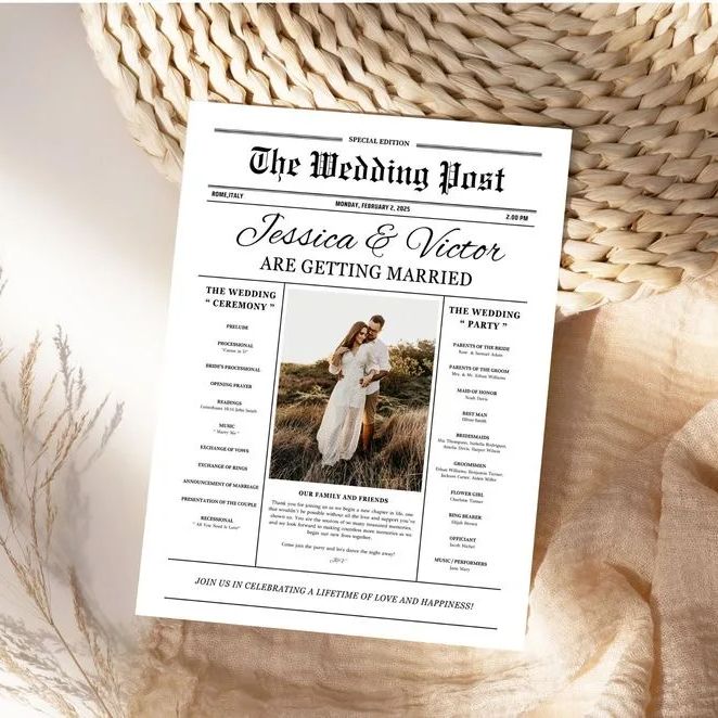 Custom Save The Date Foto Kran - Wedding Supply Business recensie en prijs