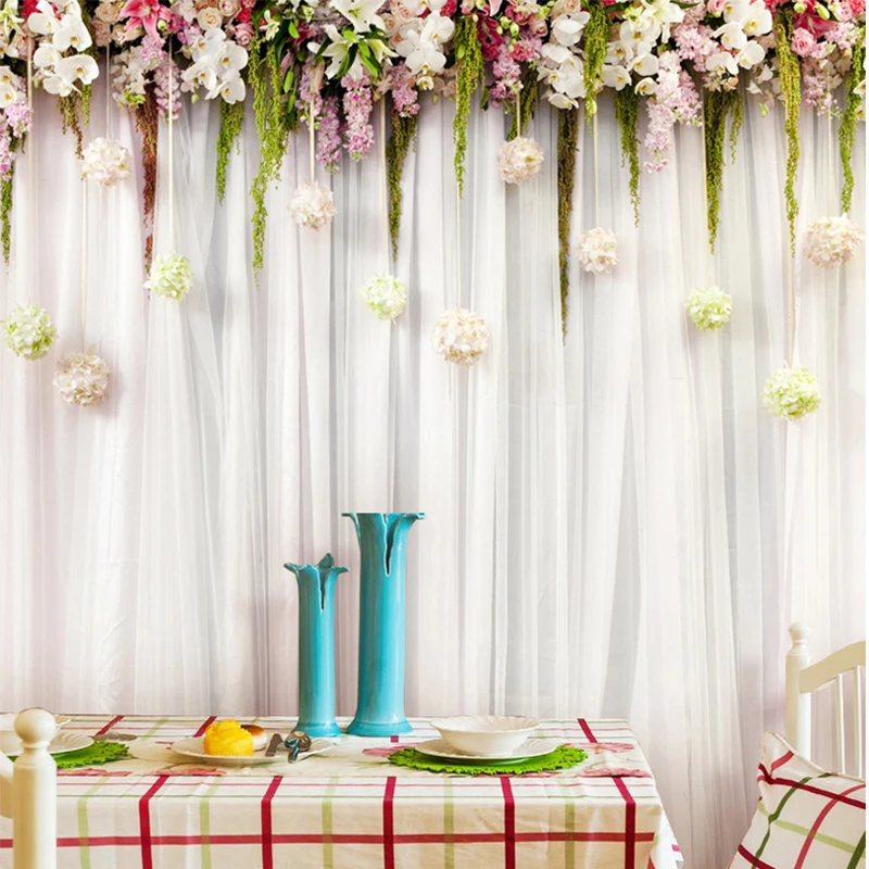 Aangepaste muur doek mode bloe - Wedding Backdrop Curtain recensie en prijs