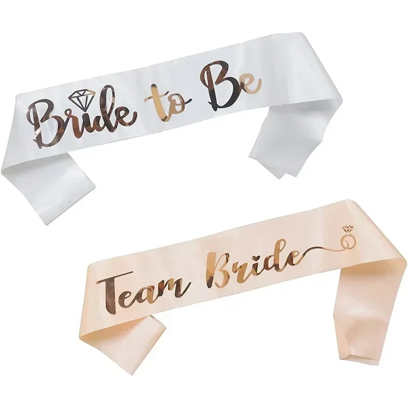 1 Set Bruidssjerp Rose Gold De - Bride Tribe Sash recensie en prijs