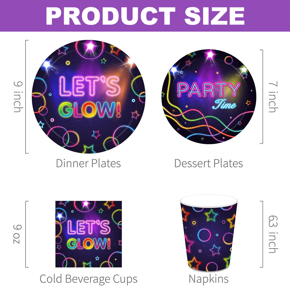 Let's Glow Party Serviesgoed B - Confetti Balloon Set recensie en prijs