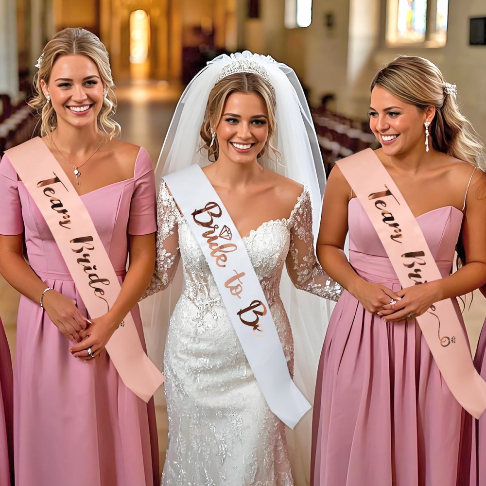 1Set Rose Gold Team Bruid Om S - Bride Tribe Sash recensie en prijs