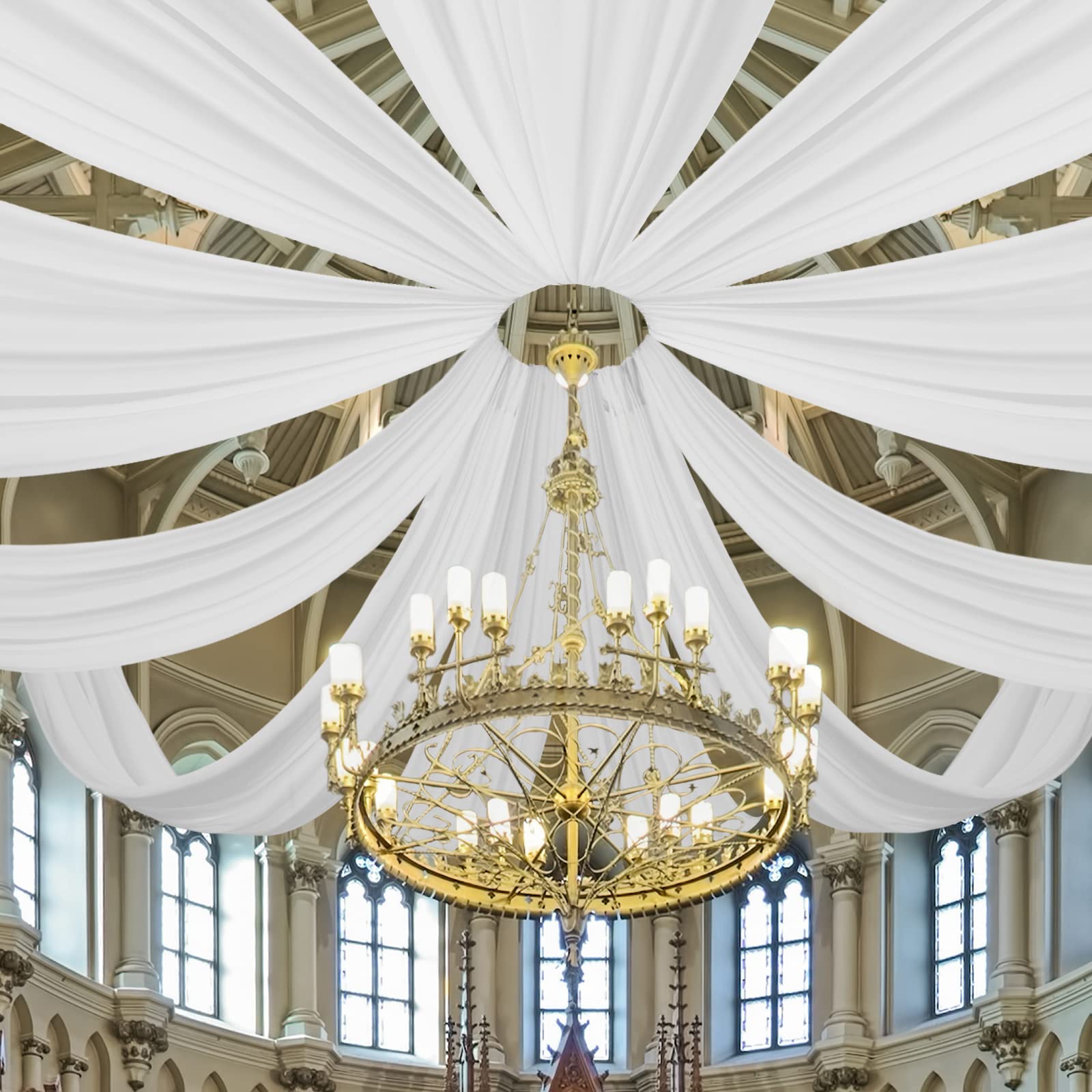 Bruiloft Boog Plafond Gedrapee - Wedding Backdrop Curtain recensie en prijs