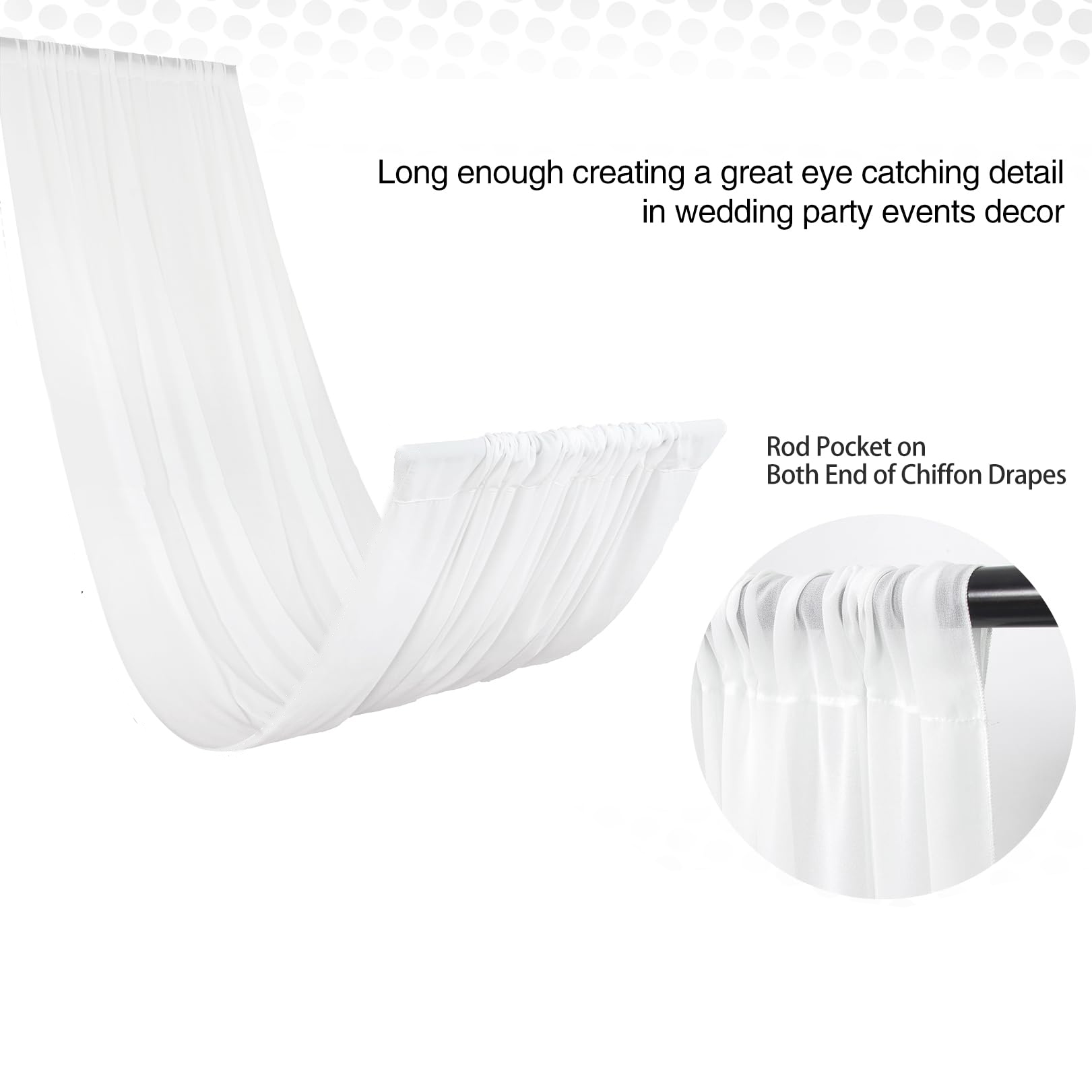 Bruiloft Boog Plafond Gedrapee - Wedding Backdrop Curtain recensie en prijs
