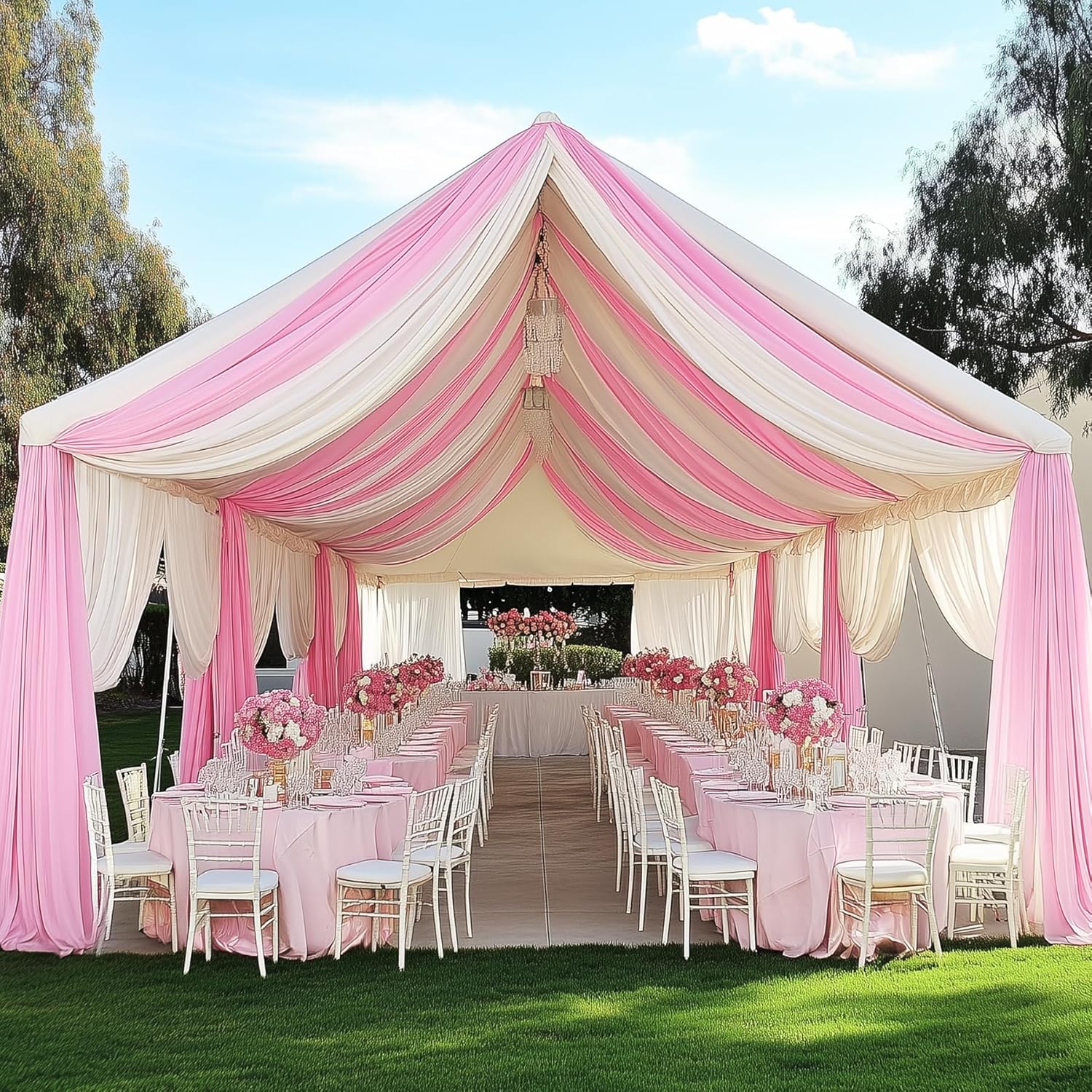 Witte achtergrondgordijnen voo - Wedding Backdrop Curtain recensie en prijs