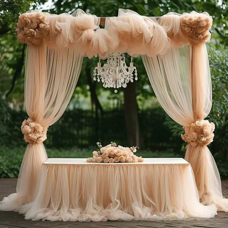 6 meter bruiloft boog draperie - Wedding Backdrop Curtain recensie en prijs