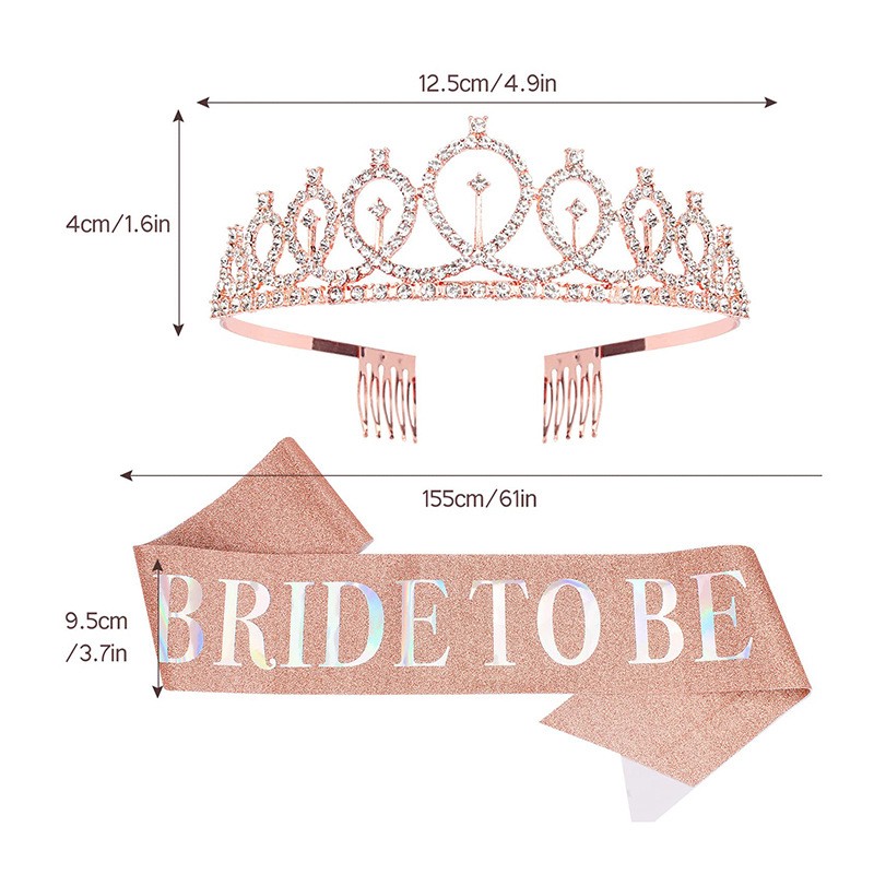 1 set Rose Gold Bruid als Sati - Bride Tribe Sash recensie en prijs