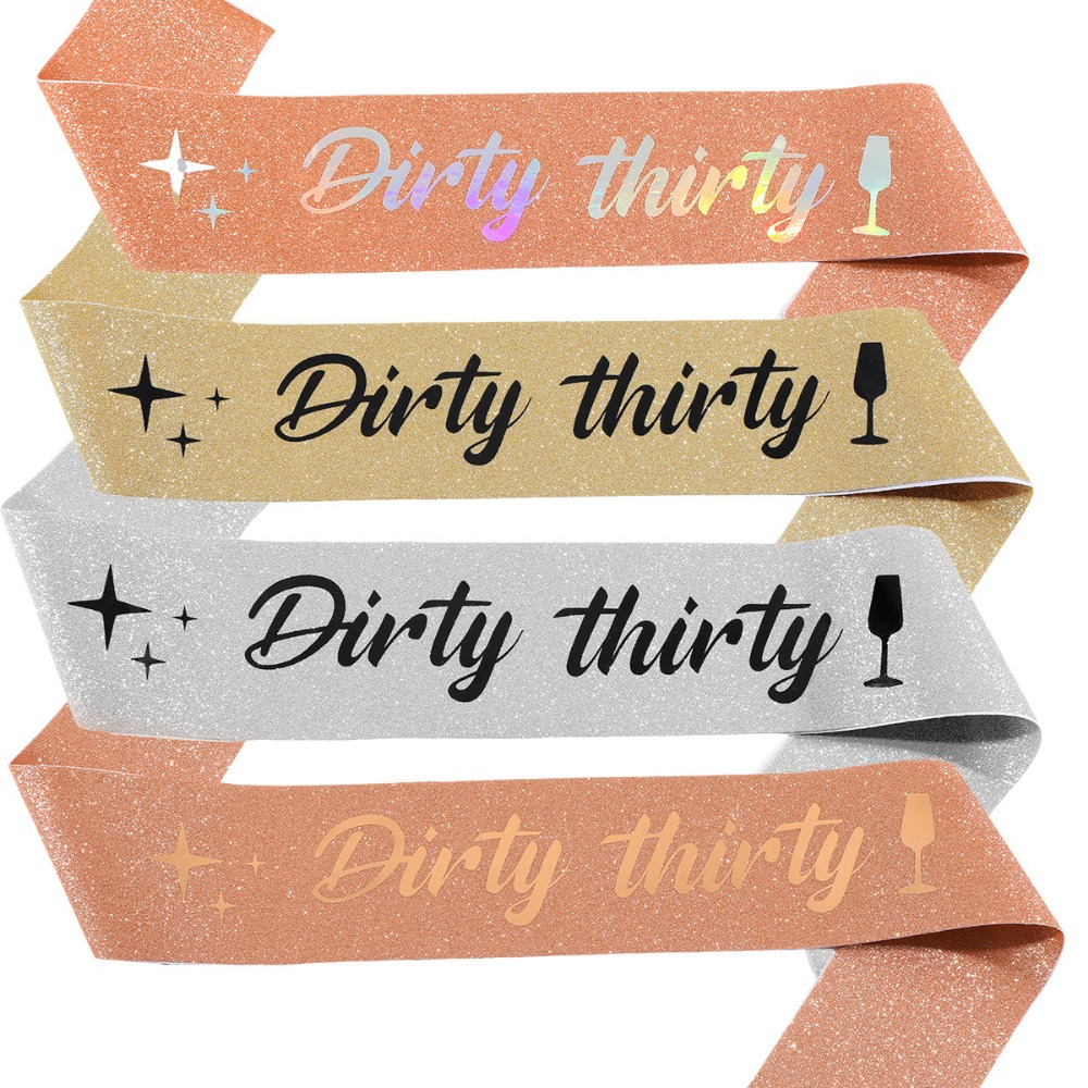 Vuile dertig sjerp glitter sat - Bride Tribe Sash recensie en prijs