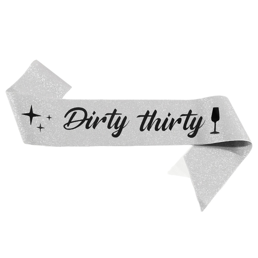 Vuile dertig sjerp glitter sat - Bride Tribe Sash recensie en prijs