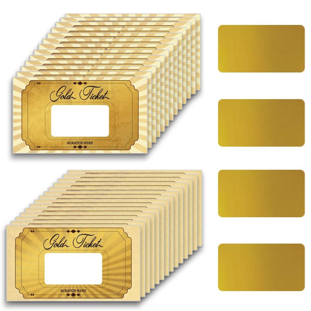 20 stuks gouden krasloten stic - Wedding Supply Business recensie en prijs