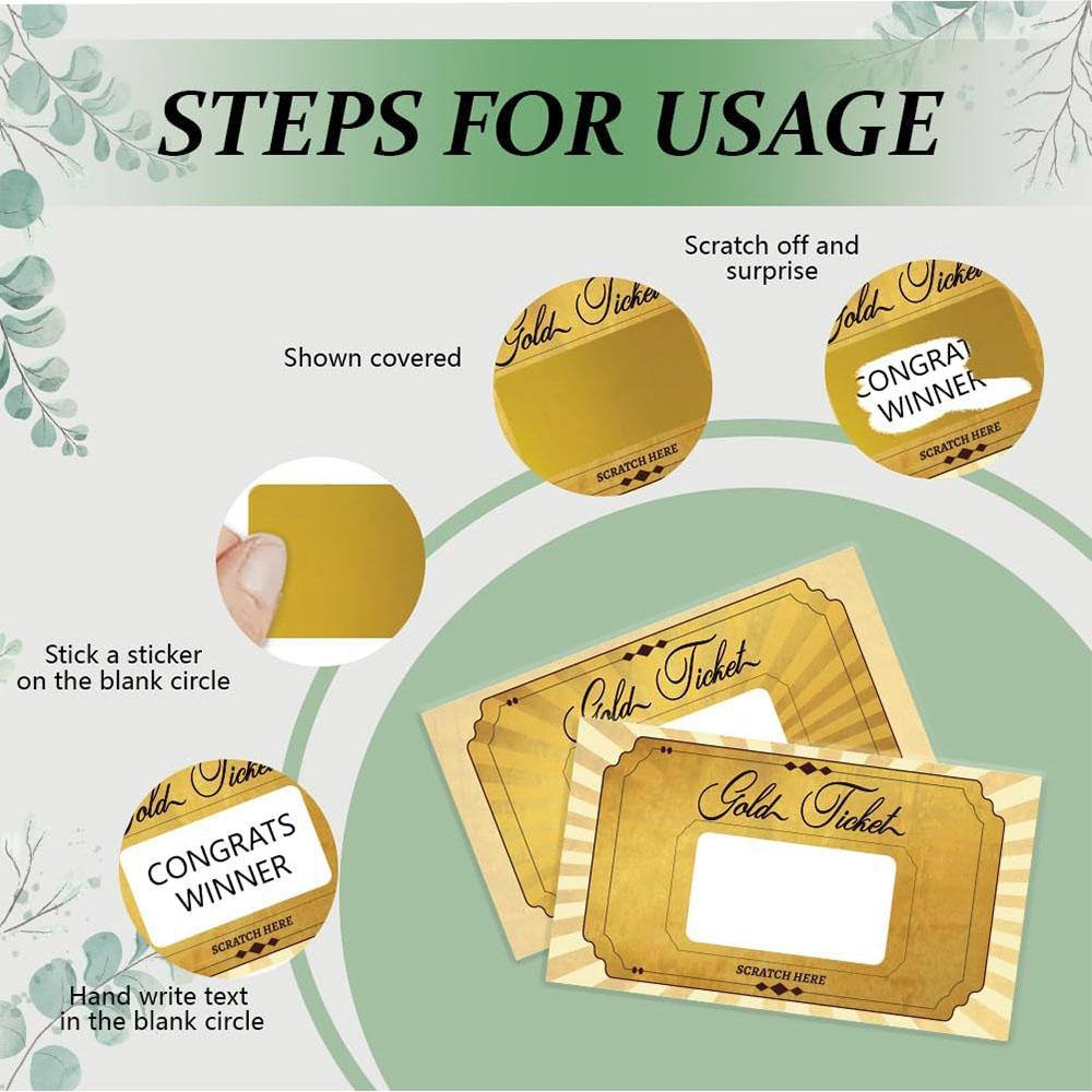 20 stuks gouden krasloten stic - Wedding Supply Business recensie en prijs