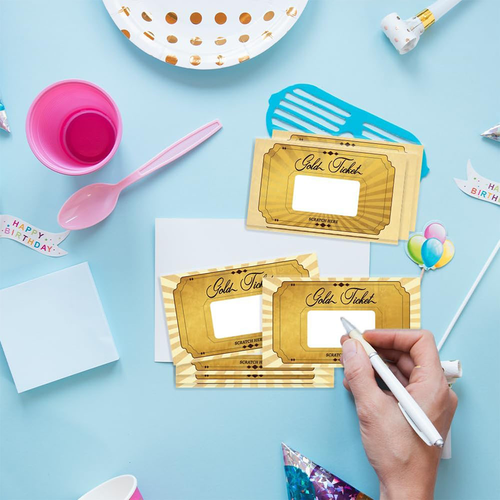 20 stuks gouden krasloten stic - Wedding Supply Business recensie en prijs