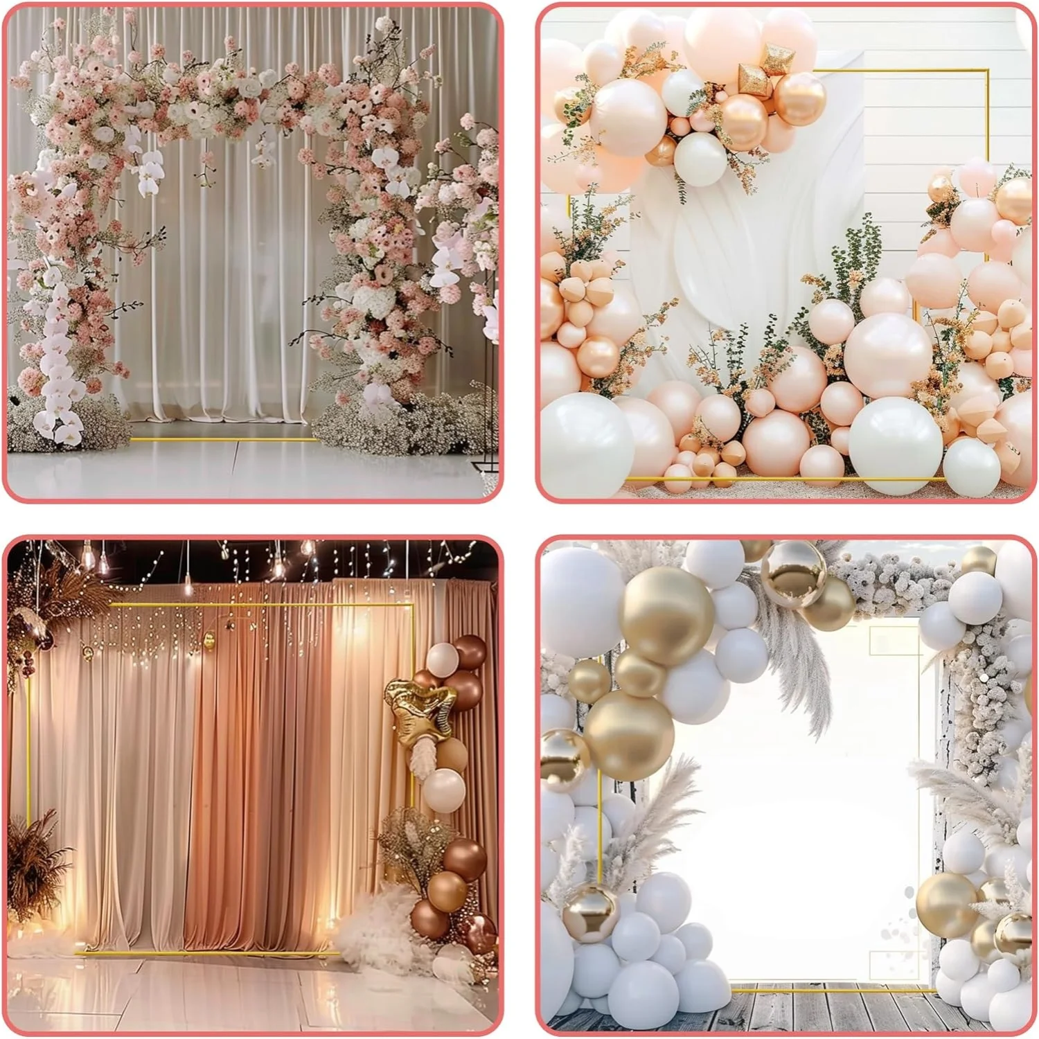 Gouden Bruiloft Bogen Vierkant - Wedding Balloon Arch recensie en prijs